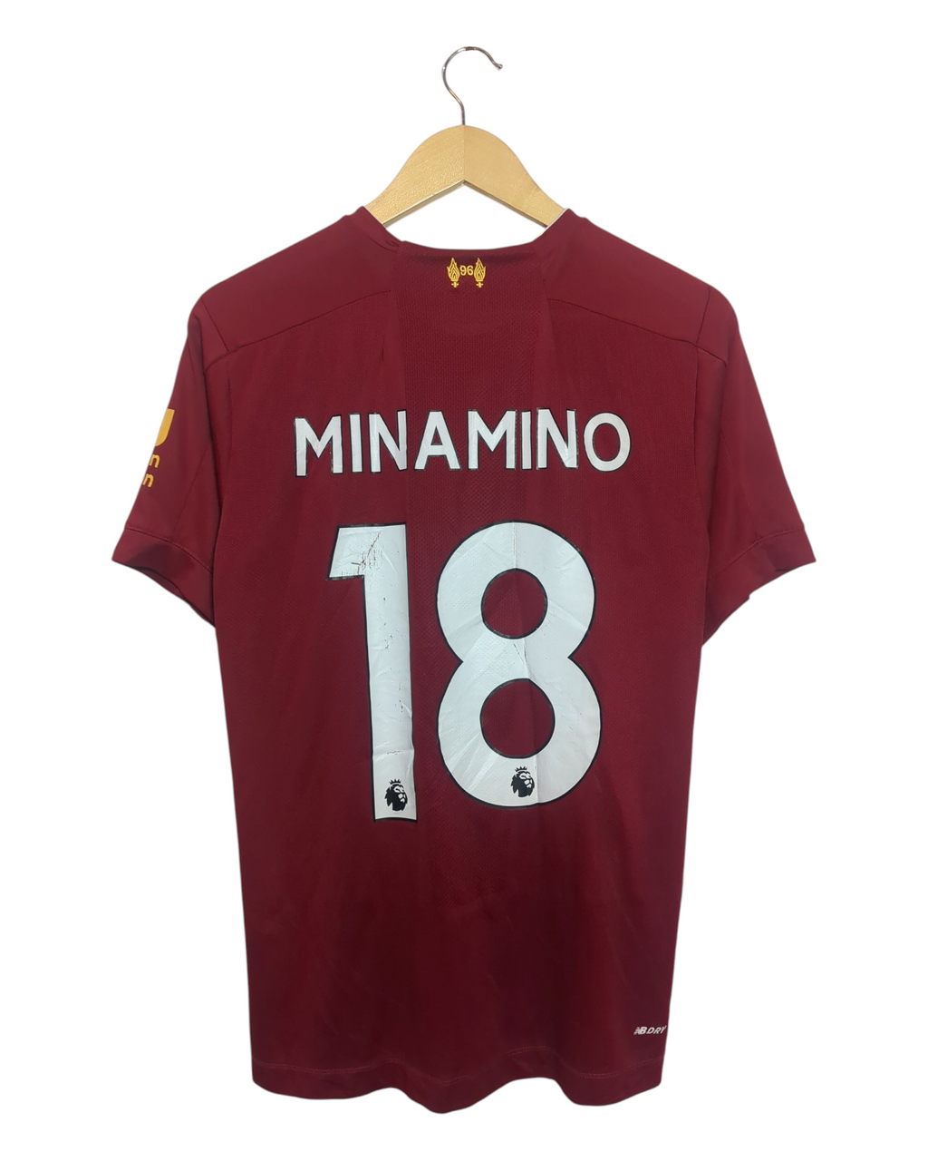 2019-20 Liverpool New Balance Home Shirt #18 Minamino - (S)