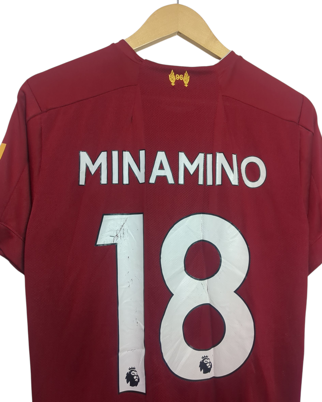 2019-20 Liverpool New Balance Home Shirt #18 Minamino - (S)