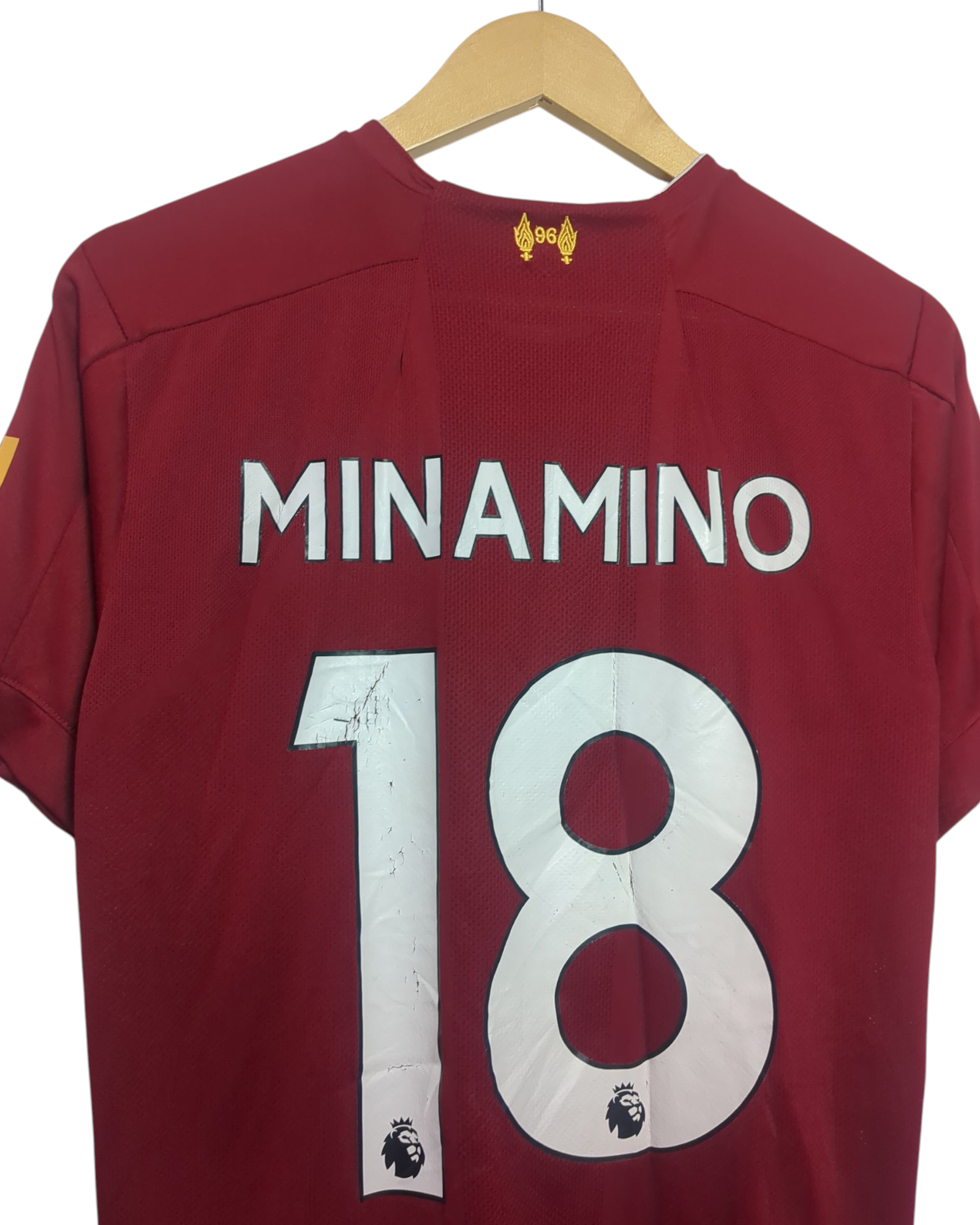 2019-20 Liverpool New Balance Home Shirt #18 Minamino - (S)