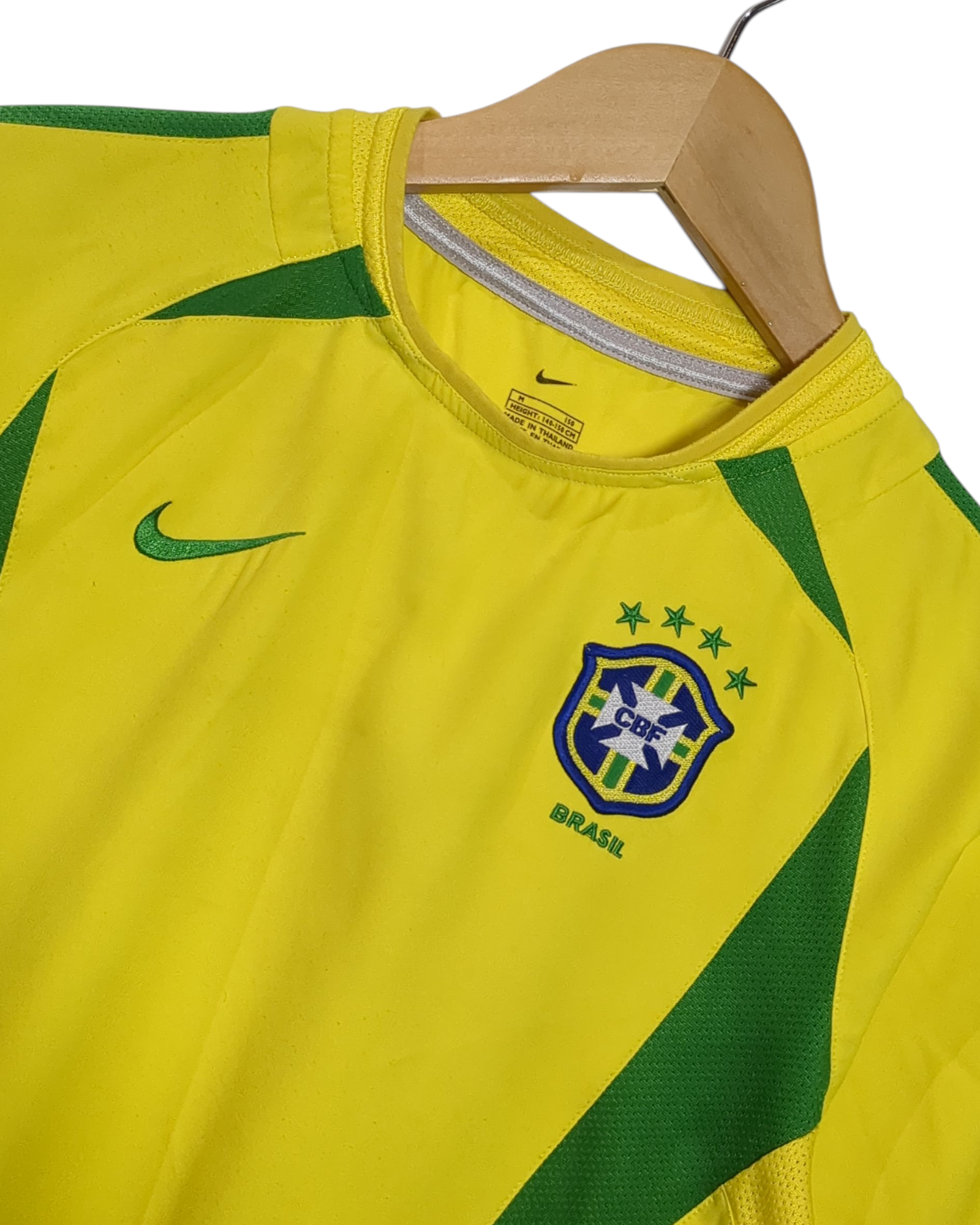 2002-04 Brazil Nike Home Shirt - (M.Boys)