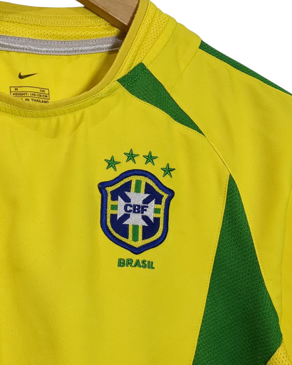 2002-04 Brazil Nike Home Shirt - (M.Boys)