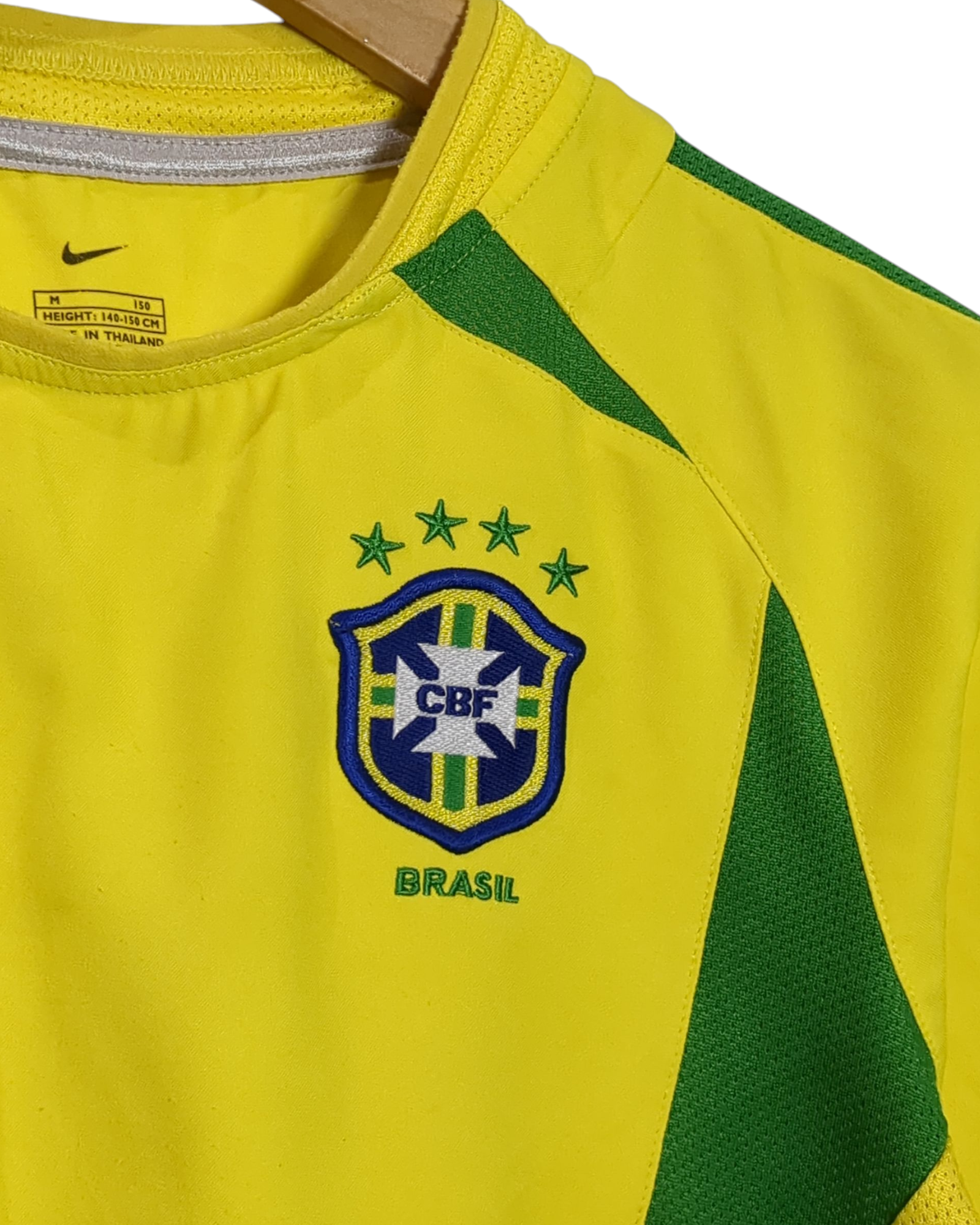 2002-04 Brazil Nike Home Shirt - (M.Boys)