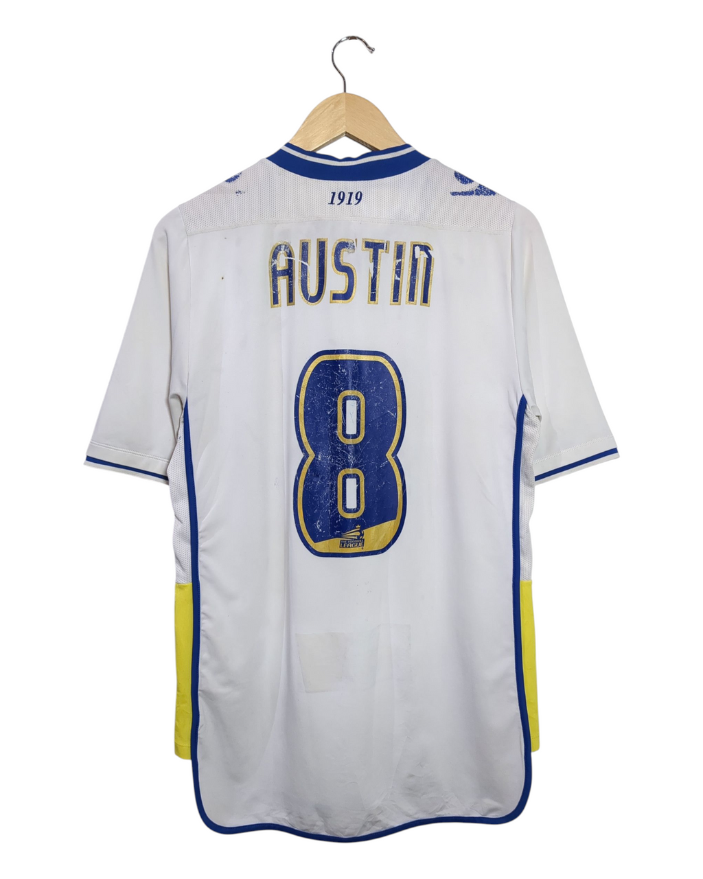 2012-13 Leeds United Macron Home Shirt #8 Austin - (S)