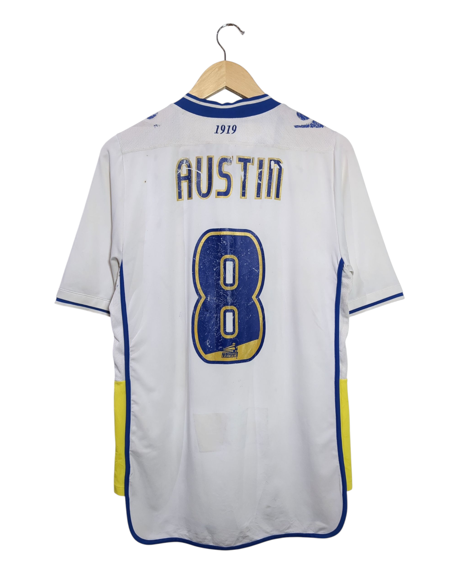 2012-13 Leeds United Macron Home Shirt #8 Austin - (S)