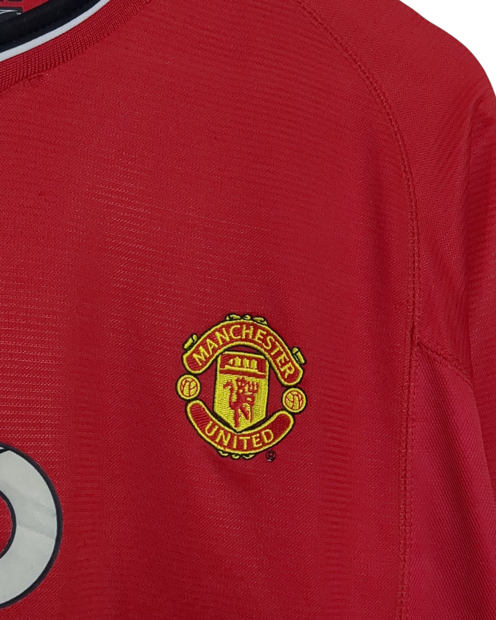 2000-02 Manchester United Umbro Home Shirt #7 Beckham - (Y)