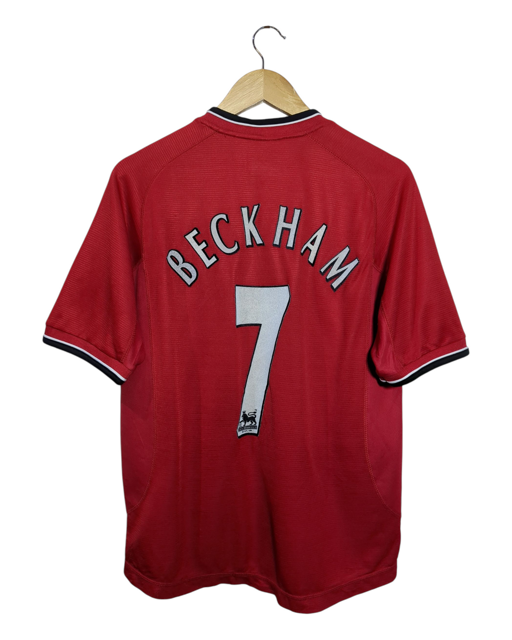 2000-02 Manchester United Umbro Home Shirt #7 Beckham - (Y)
