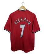 2000-02 Manchester United Umbro Home Shirt #7 Beckham - (Y)