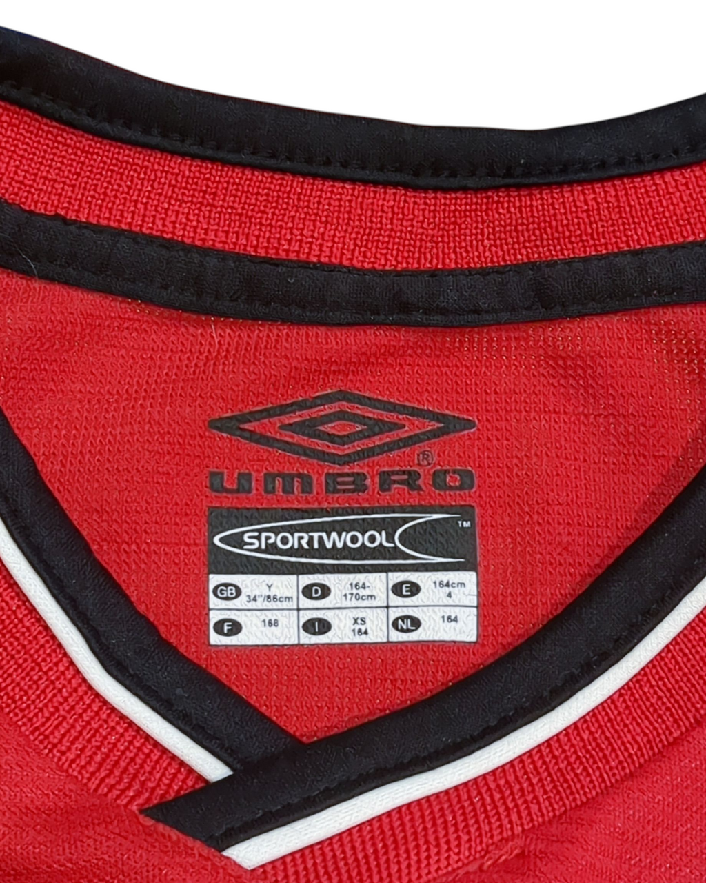 2000-02 Manchester United Umbro Home Shirt #7 Beckham - (Y)