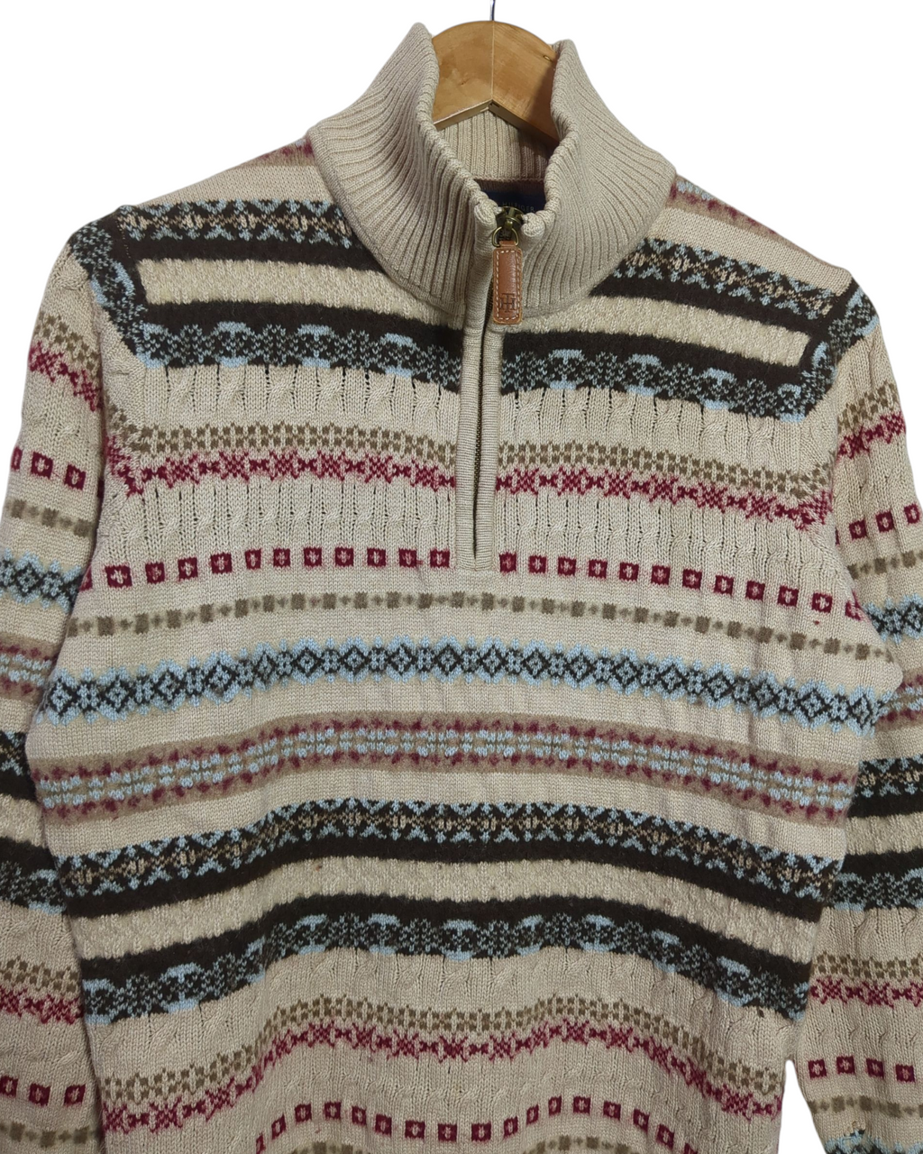 Tommy Hilfiger 00s 1/4 Zip Knit Jumper - (M)