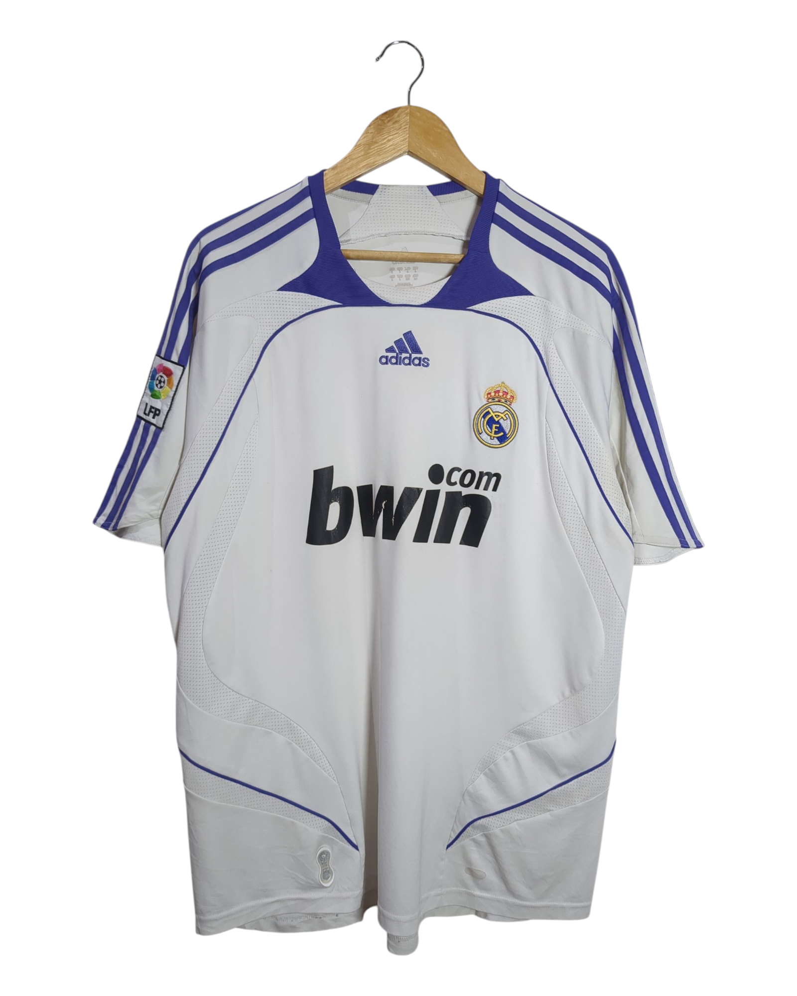 2007-08 Real Madrid Adidas Home Shirt - (L)