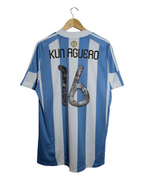 2010-11 Argentina Adidas Home Shirt #16 Kun Aguero - (L)