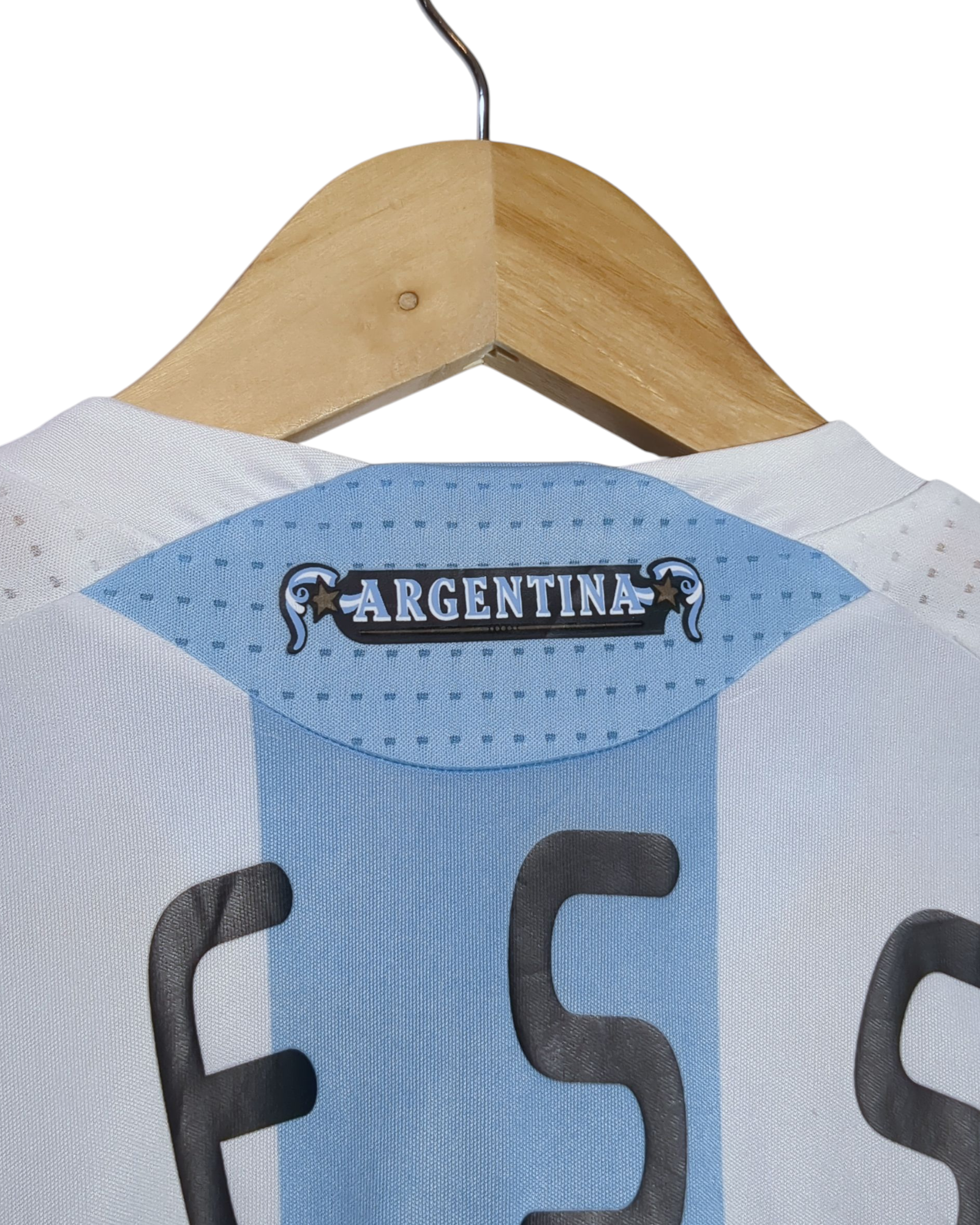 2008-09 Argentina Adidas Home Shirt #18 Messi - (XL.Boys)