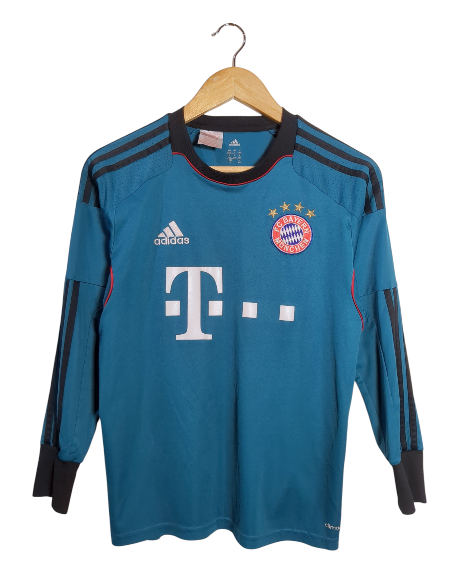 2013-14 Bayern Munich Adidas Goalkeeper L/S Shirt - (L.Boys)