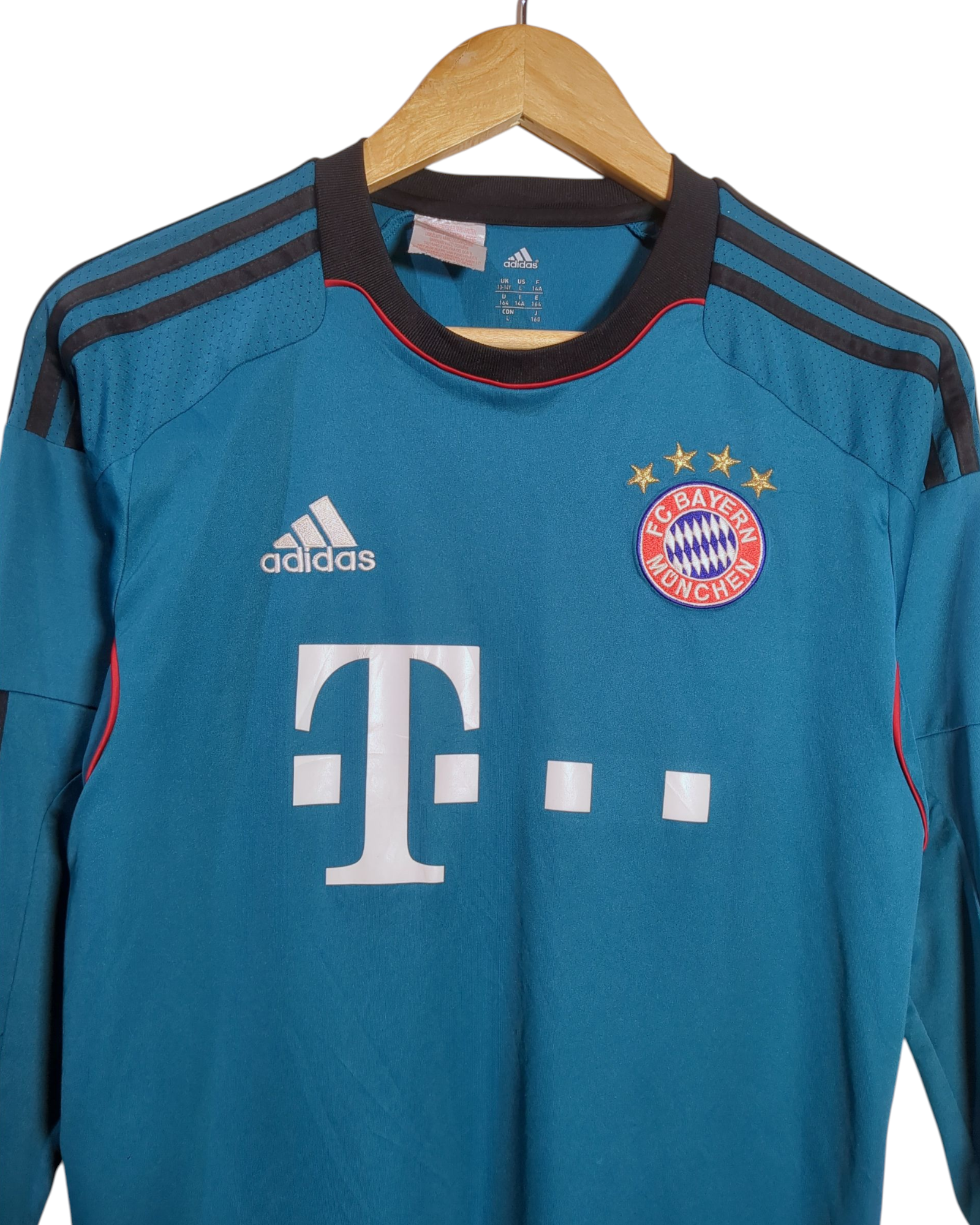 2013-14 Bayern Munich Adidas Goalkeeper L/S Shirt - (L.Boys)