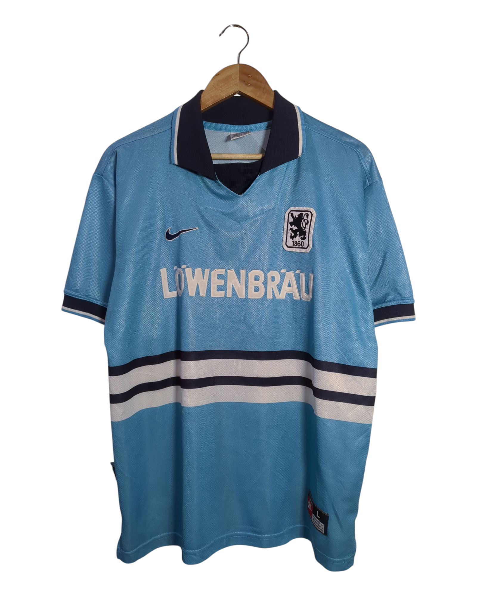 1997-98 1860 Munich Nike Home Shirt #60 - (L)