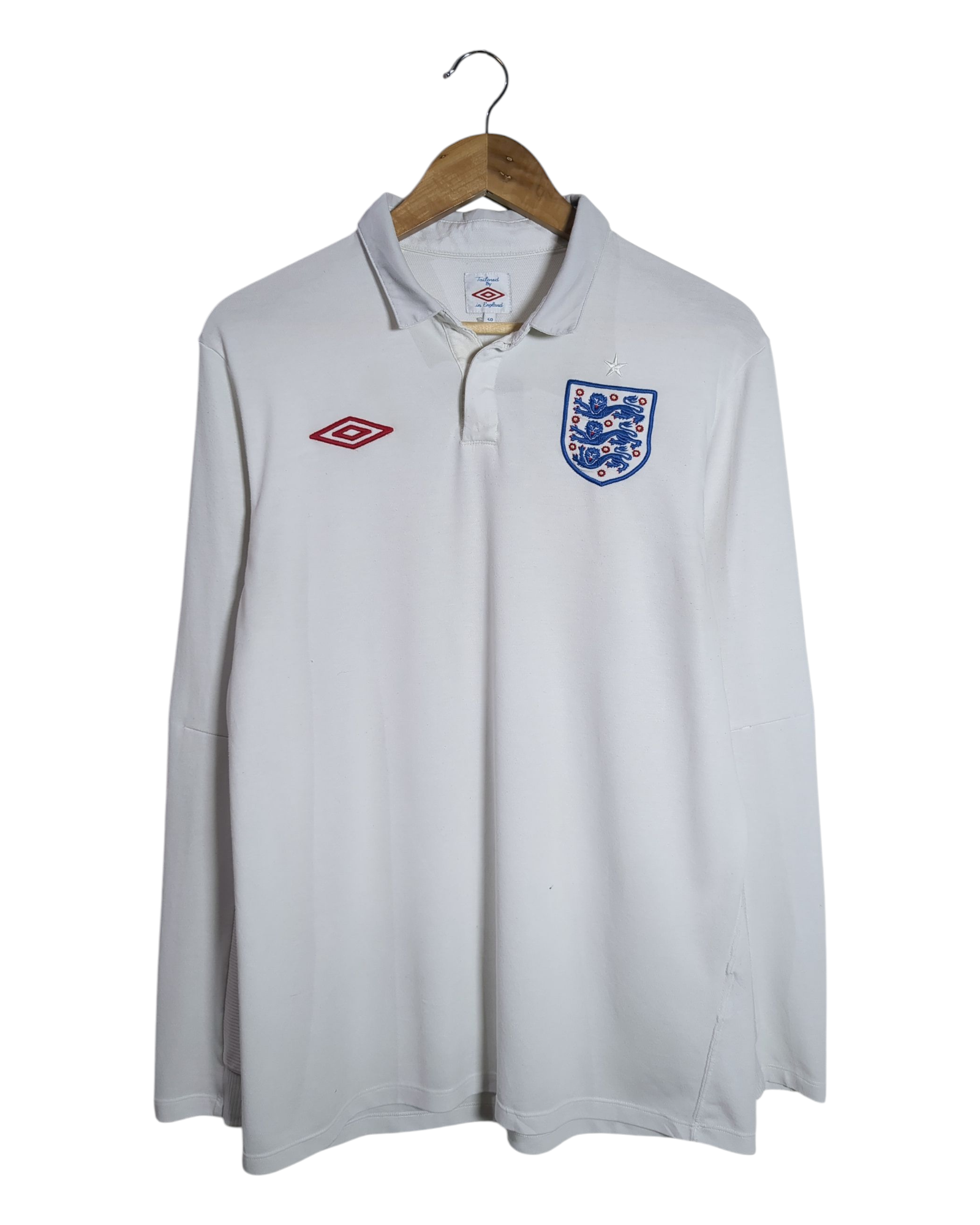 2009-10 England Umbro Home L/S Shirt - (M)