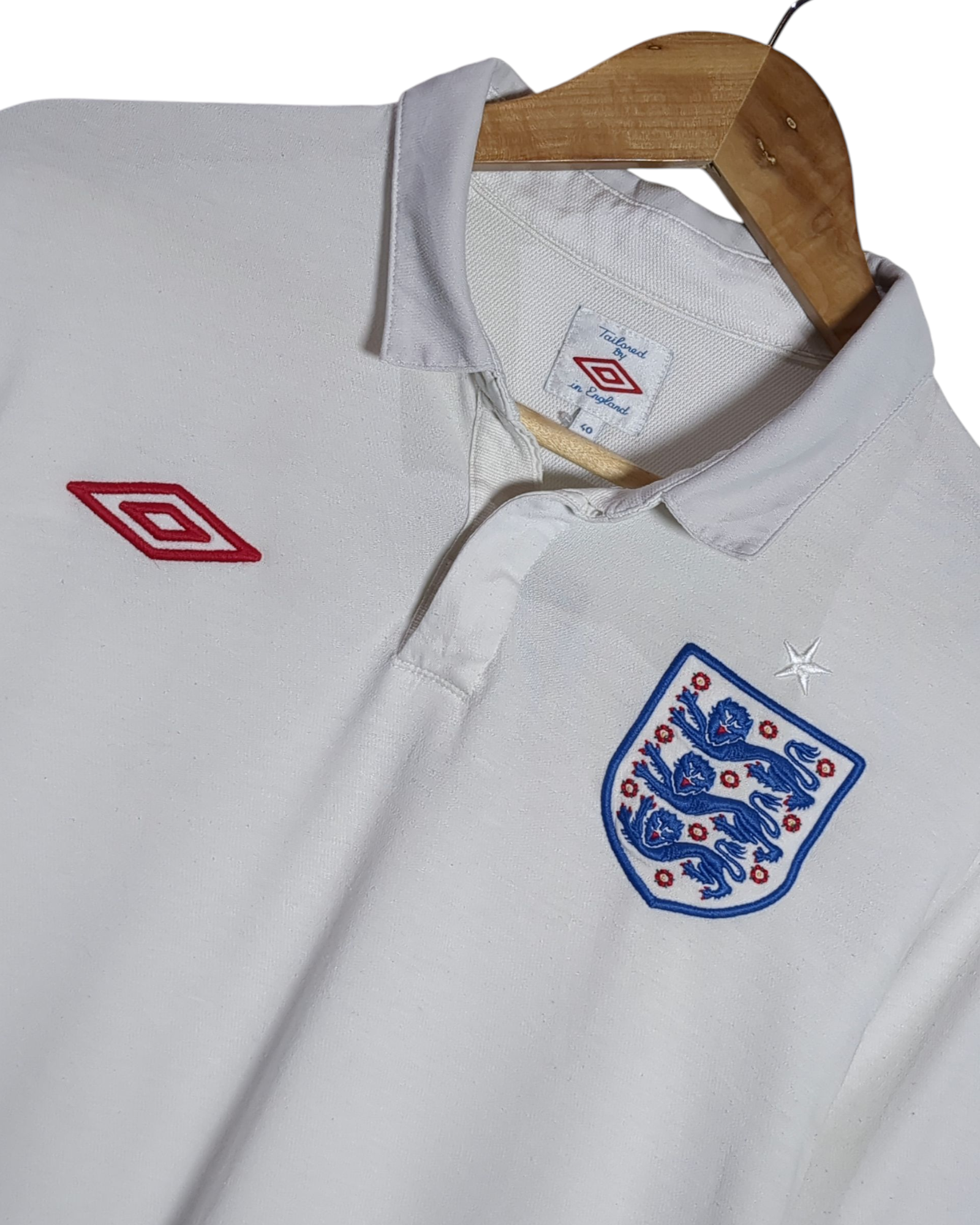 2009-10 England Umbro Home L/S Shirt - (M)