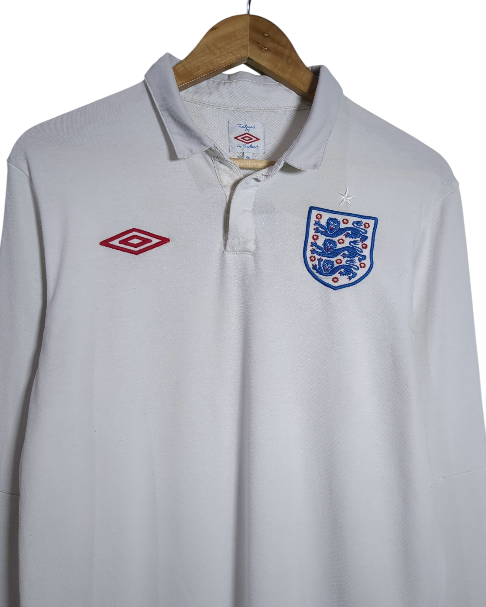 2009-10 England Umbro Home L/S Shirt - (M)