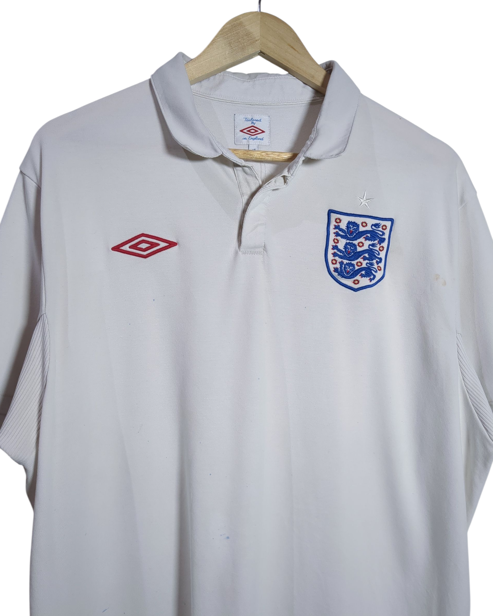 2009-10 England Umbro Home Shirt - (XL)