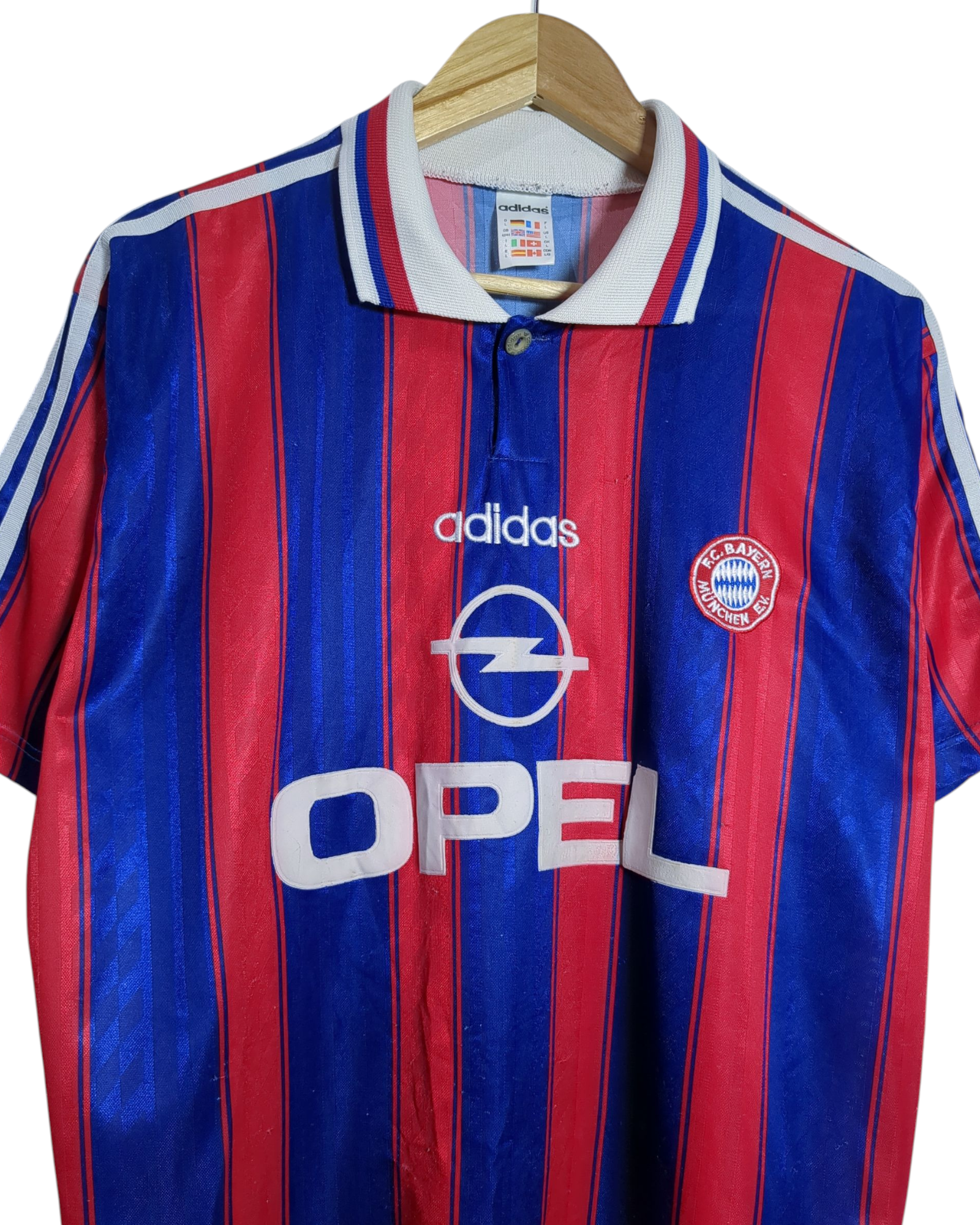 1995-97 Bayern Munich Adidas Home Shirt - (L)