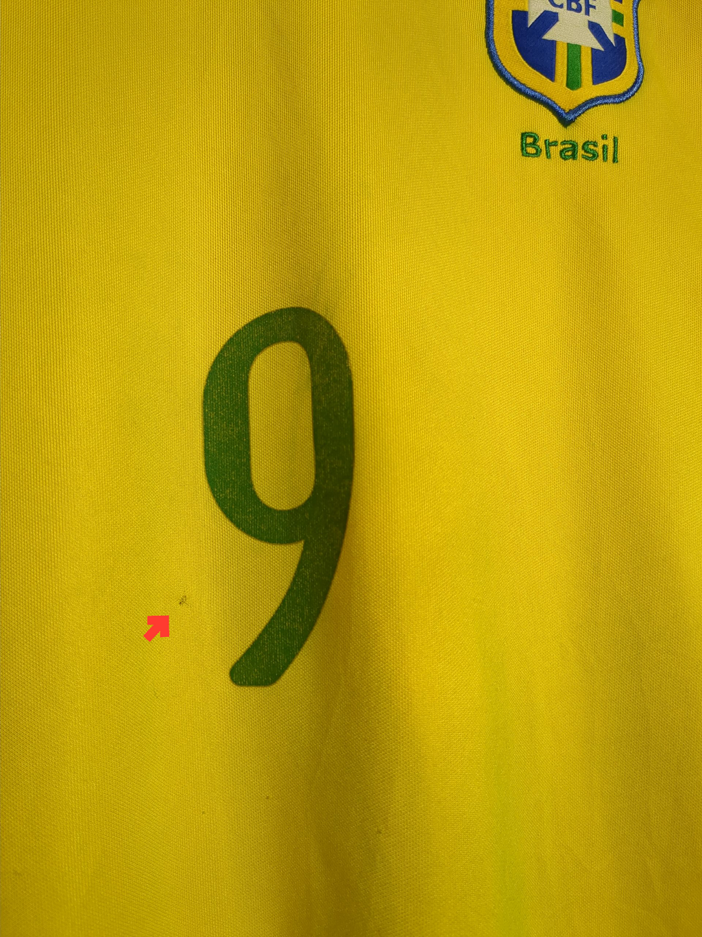 2008-10 Brazil Nike Home Shirt #9 - (L)