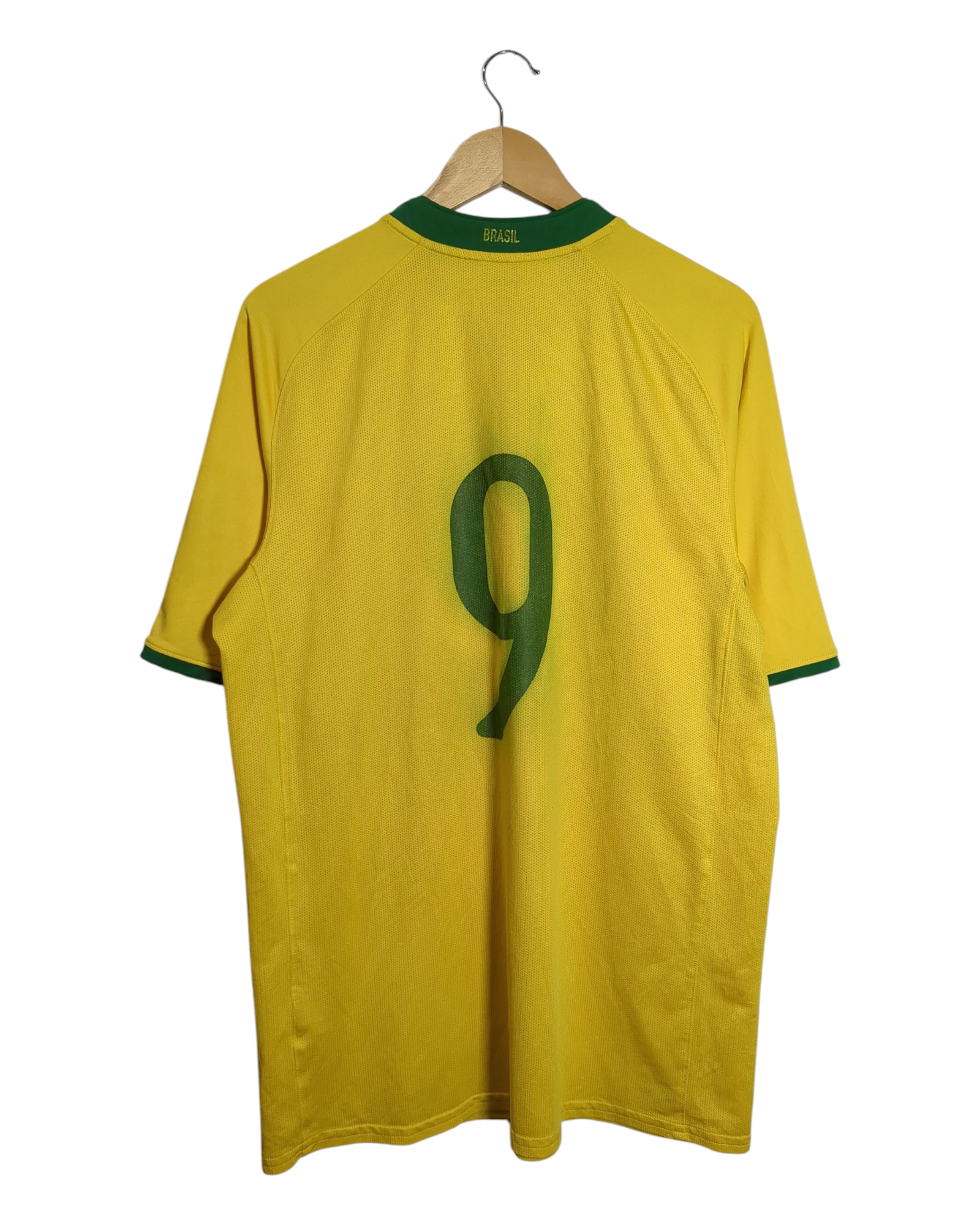 2008-10 Brazil Nike Home Shirt #9 - (L)