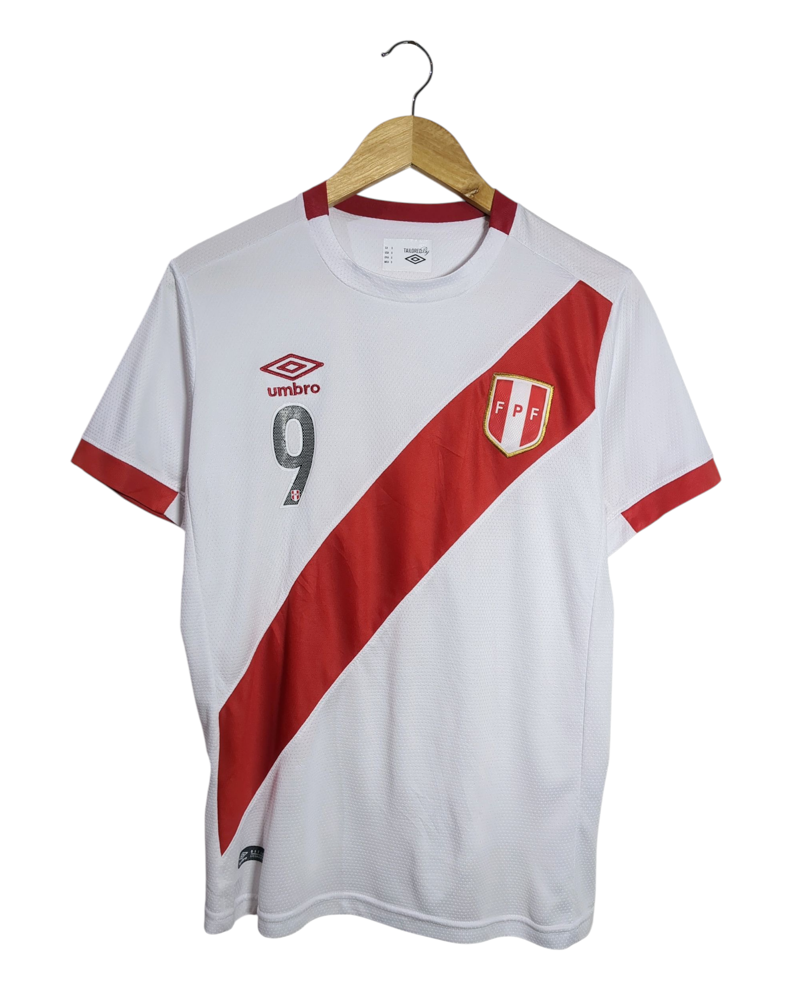 2015 Peru Umbro Home Shirt #9 Guerrero - (S)