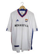 2001-02 Olympique Lyonnais Adidas Home Shirt #10 Carriere - (XL)