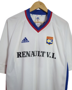2001-02 Olympique Lyonnais Adidas Home Shirt #10 Carriere - (XL)