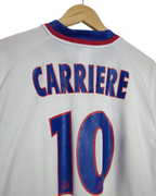 2001-02 Olympique Lyonnais Adidas Home Shirt #10 Carriere - (XL)