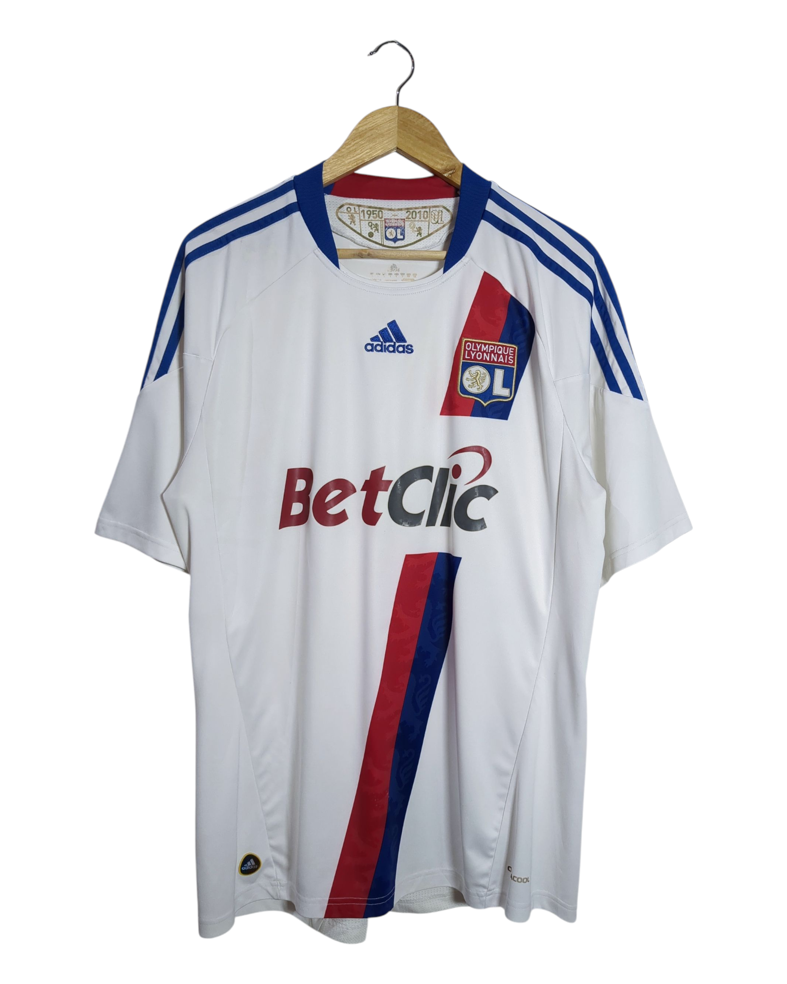 2010-11 Olympique Lyonnais Adidas Home Shirt - (L)
