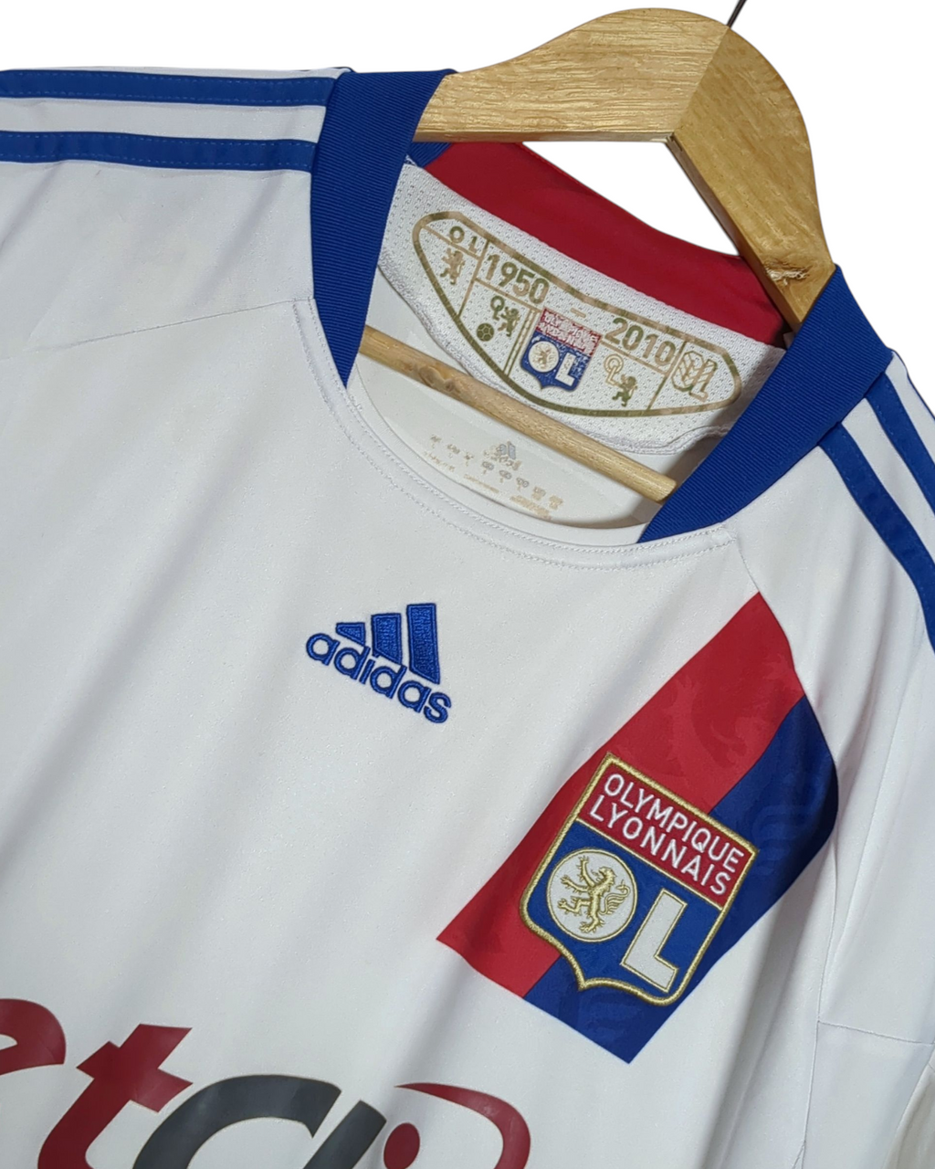 2010-11 Olympique Lyonnais Adidas Home Shirt - (L)