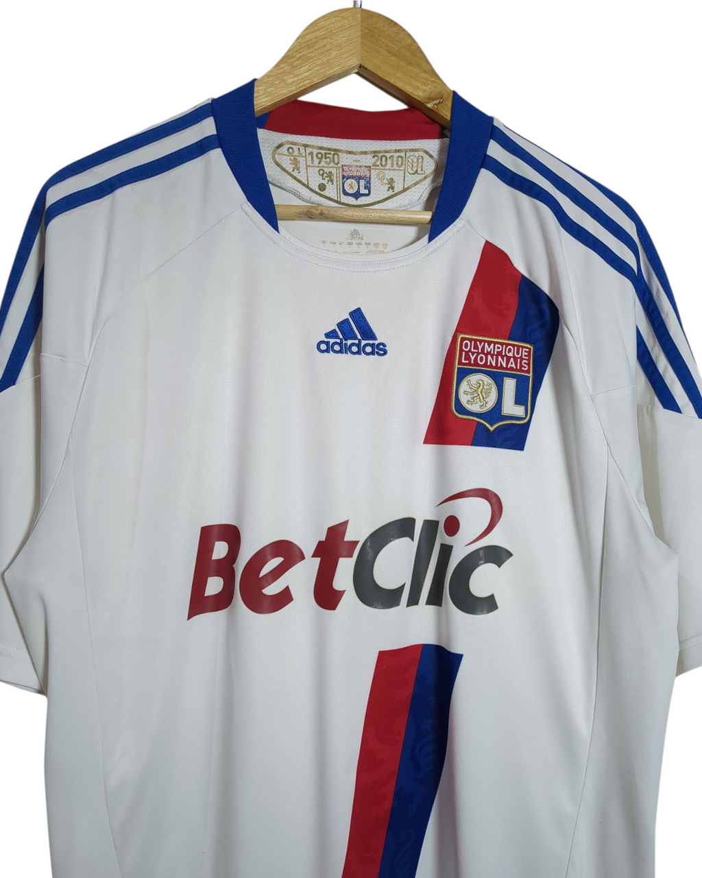 2010-11 Olympique Lyonnais Adidas Home Shirt - (L)