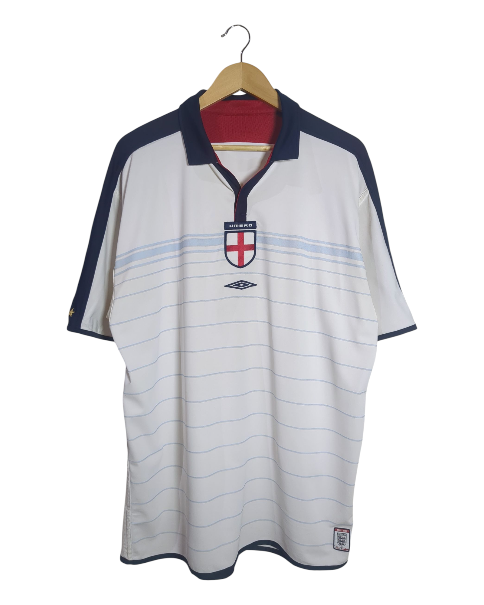 2003-05 England Umbro Reversible Home Shirt - (XL)