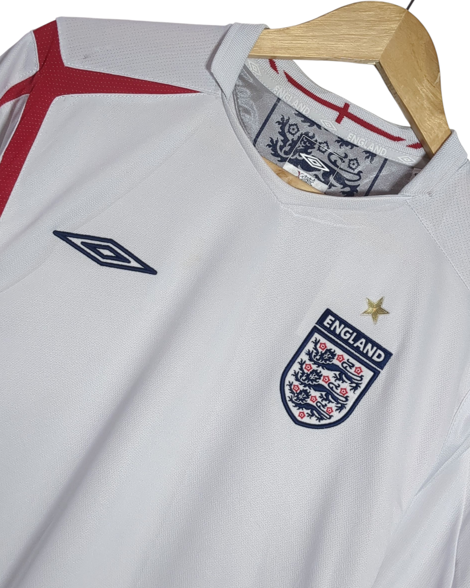 2005-07 England Umbro Home Shirt - (L)