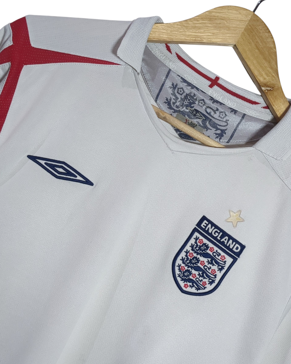 2005-07 England Umbro Home Shirt - (L)