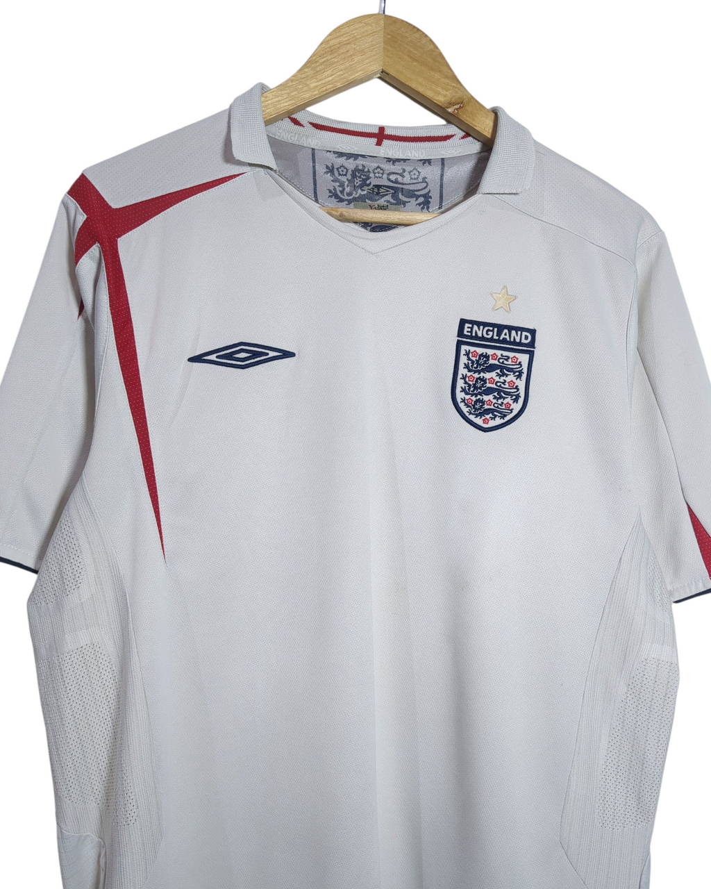 2005-07 England Umbro Home Shirt - (L)