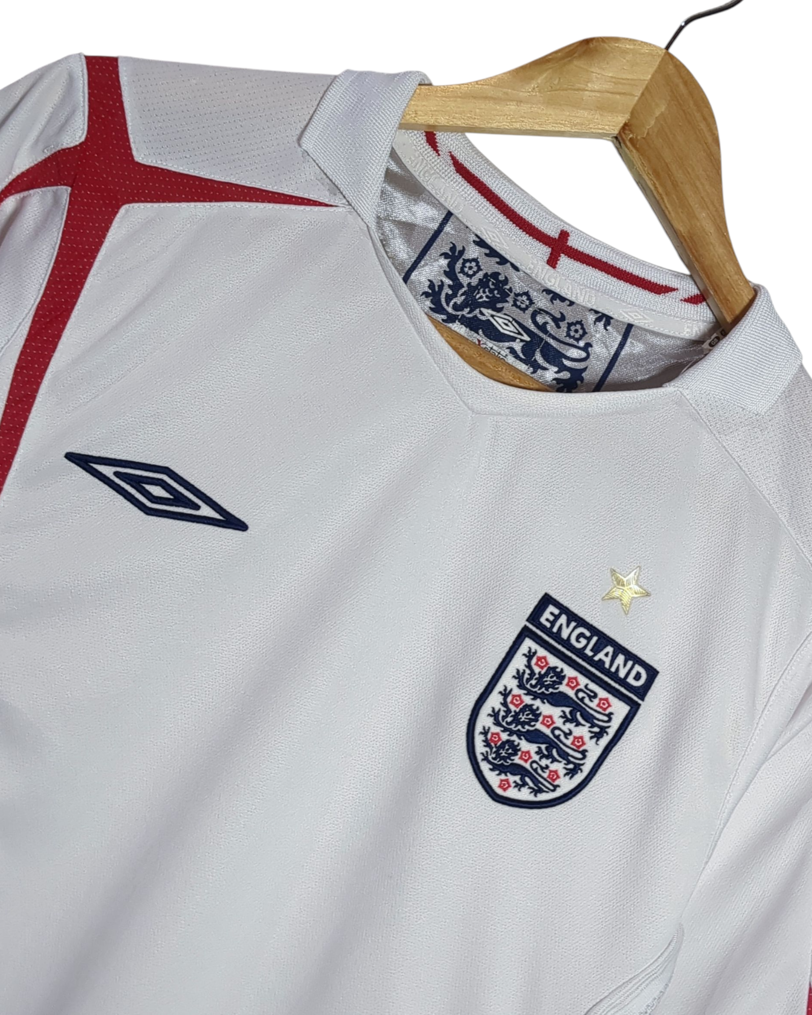 2005-07 England Umbro Home Shirt - (M)