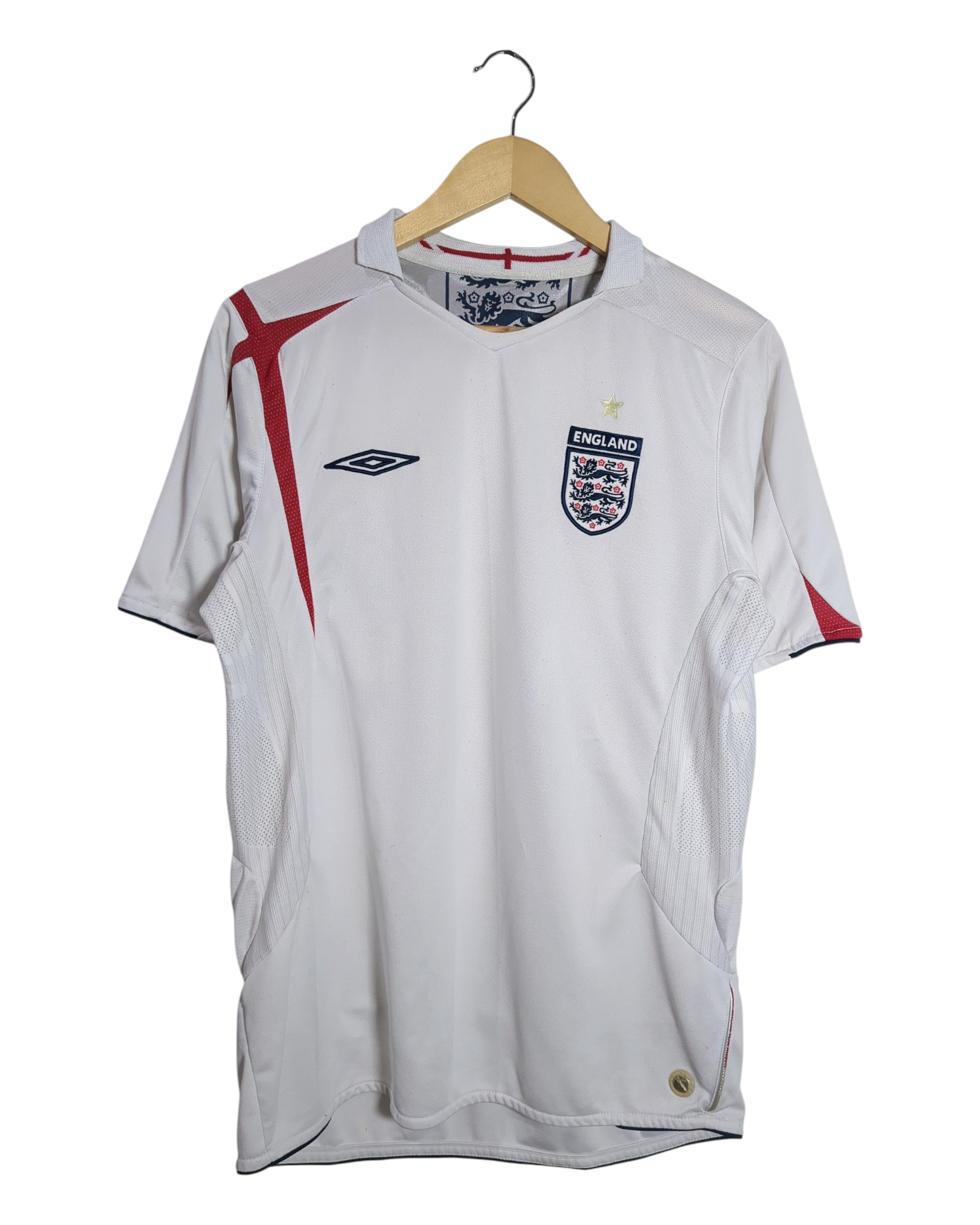 2005-07 England Umbro Home Shirt - (L)