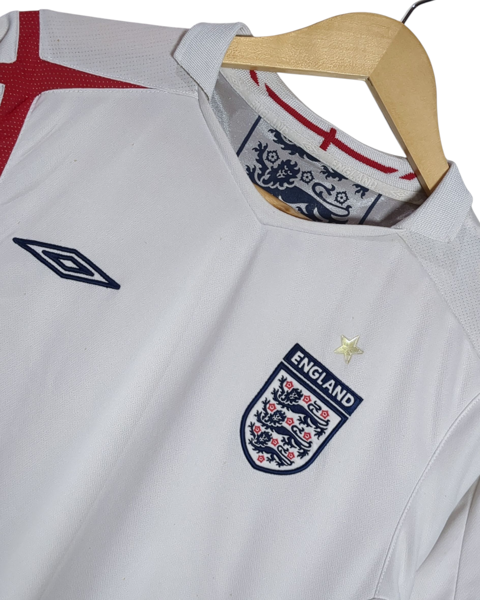 2005-07 England Umbro Home Shirt - (L)