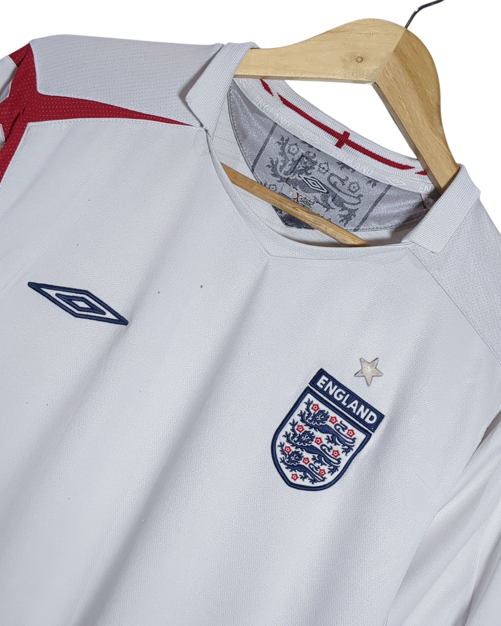 2005-07 England Umbro Home Shirt - (L)