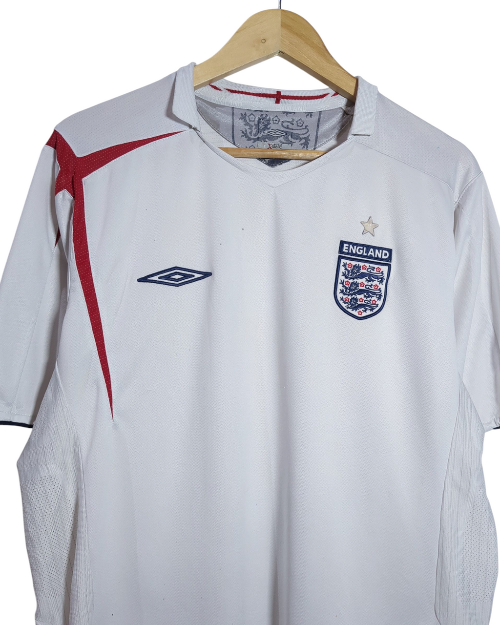 2005-07 England Umbro Home Shirt - (L)