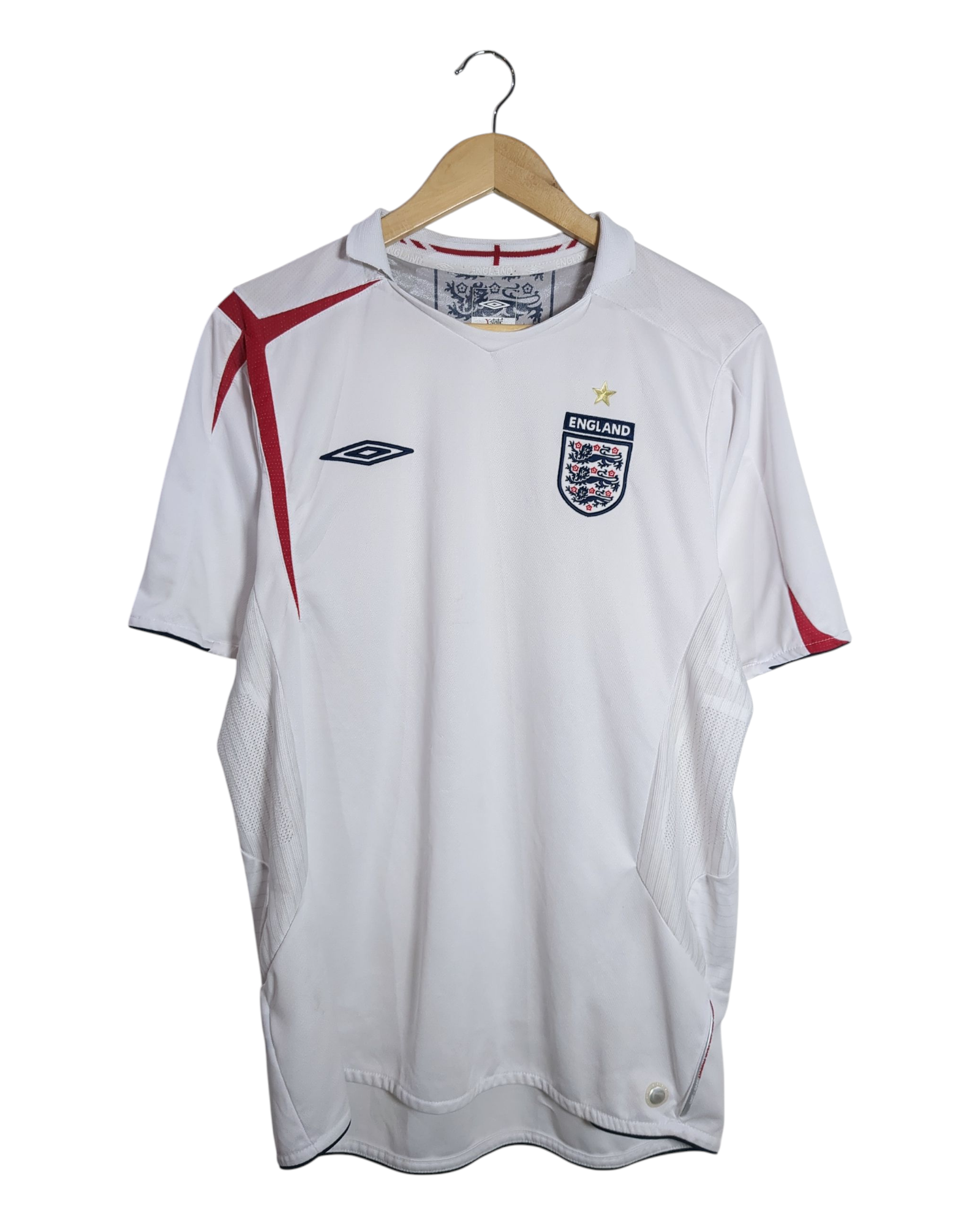 2005-07 England Umbro Home Shirt - (M)