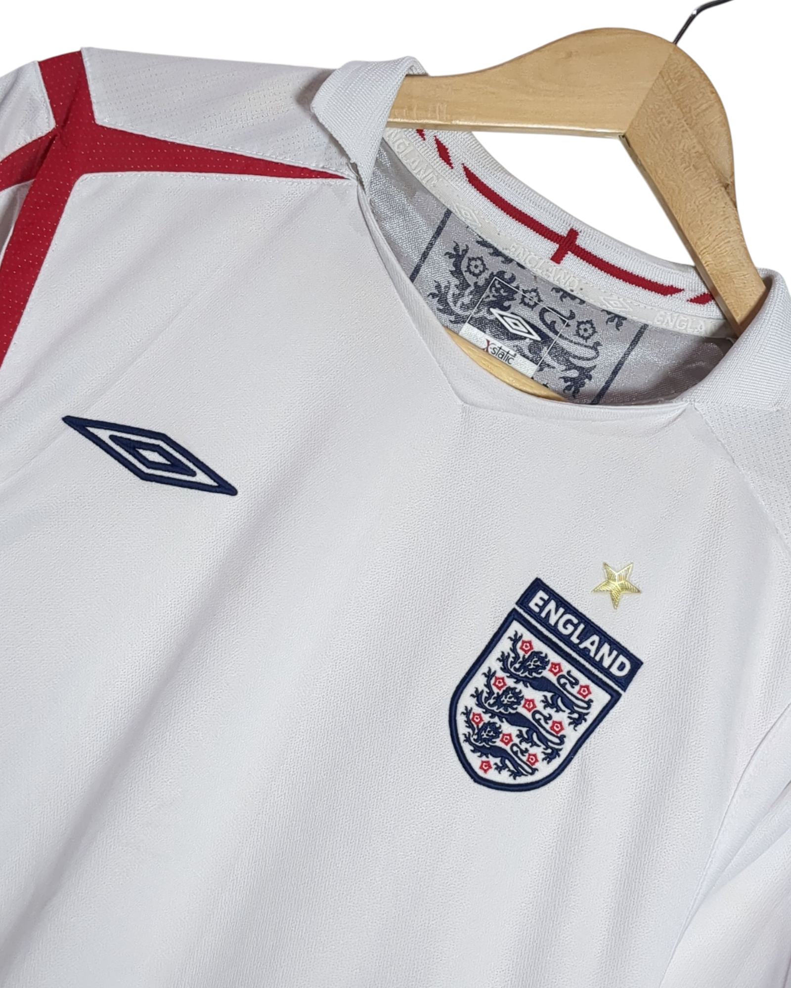2005-07 England Umbro Home Shirt - (M)