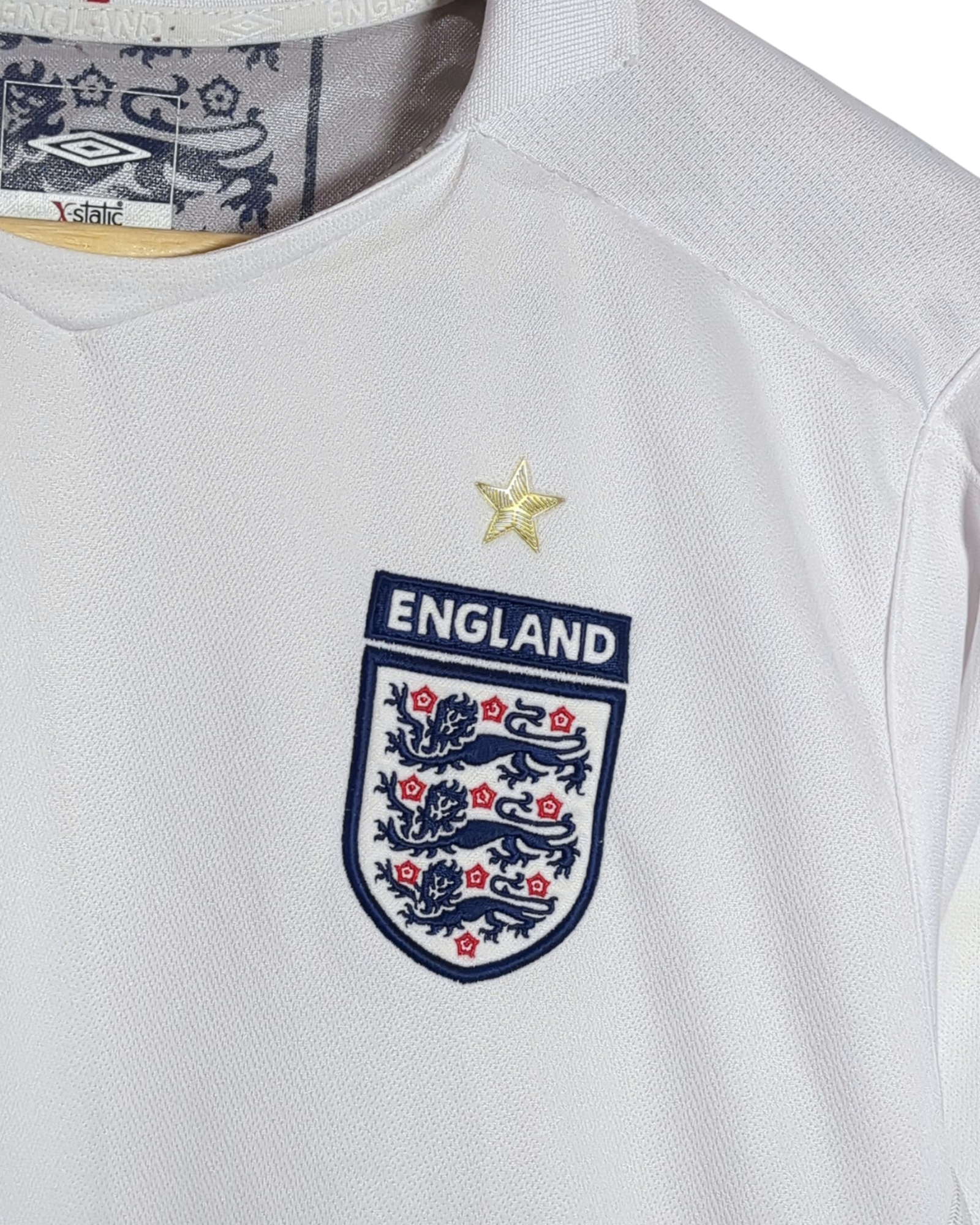 2005-07 England Umbro Home Shirt - (M)