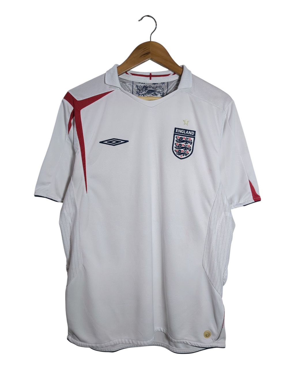 2005-07 England Umbro Home Shirt - (L)