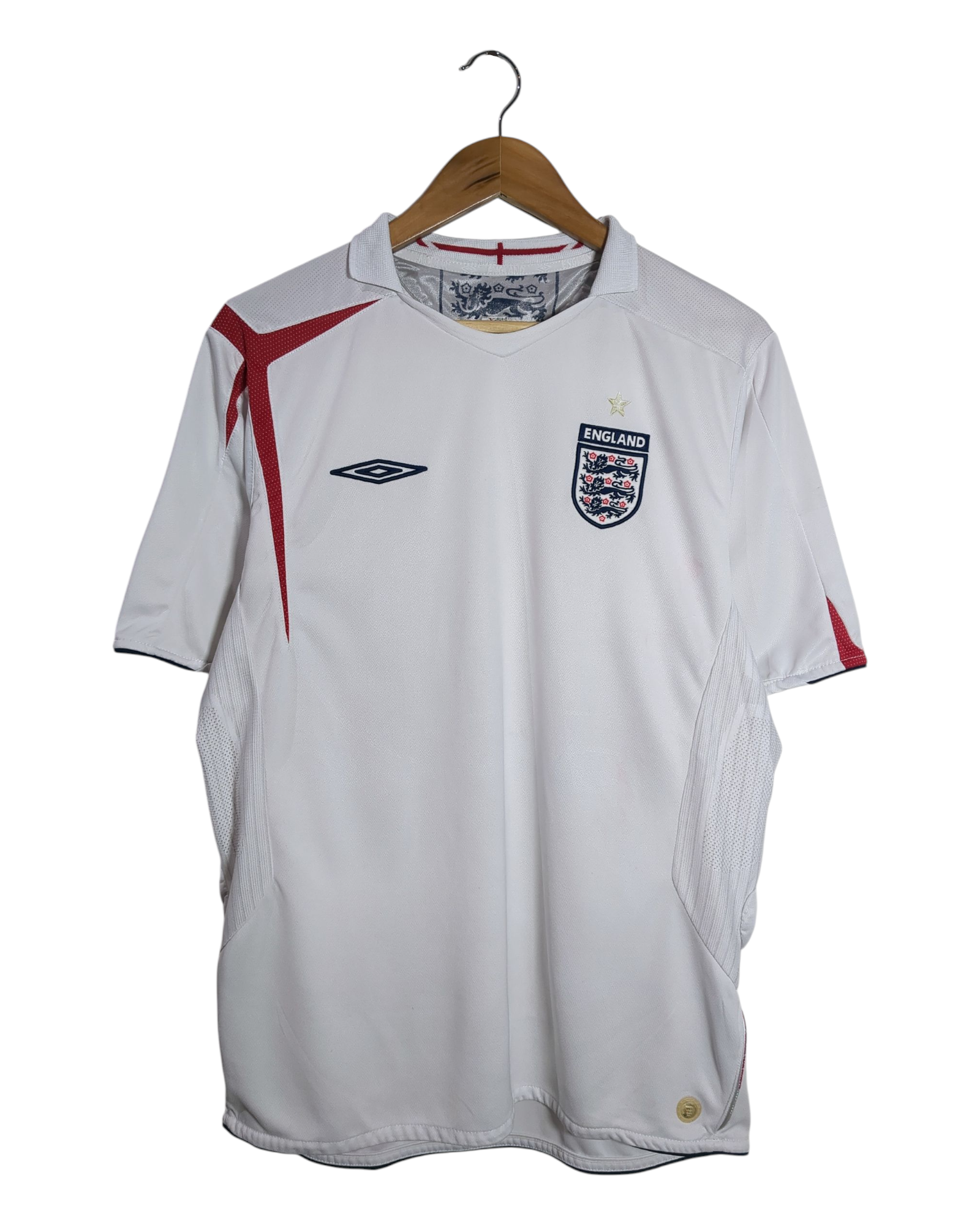 2005-07 England Umbro Home Shirt - (L)