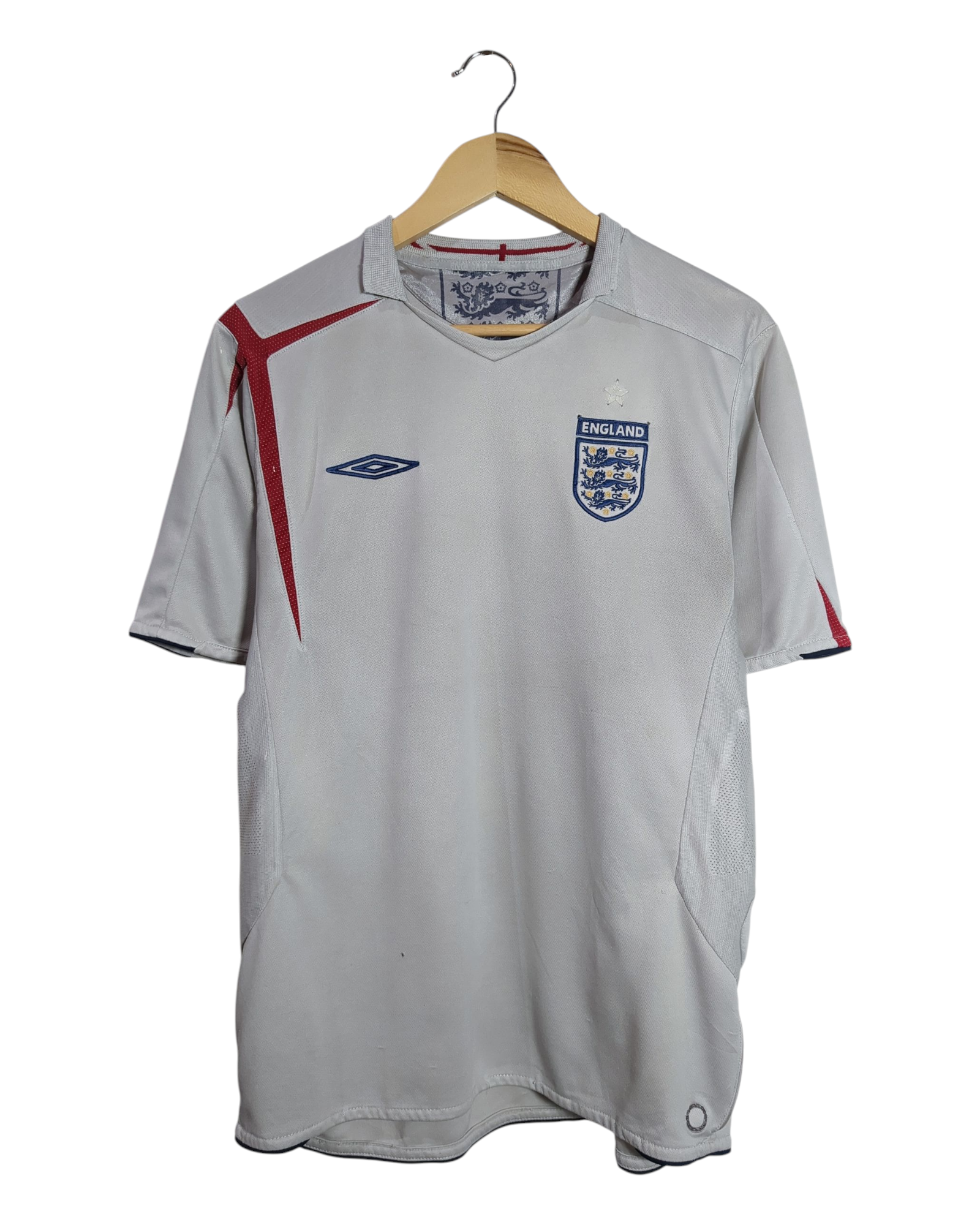 2005-07 England Umbro Home Shirt - (M)