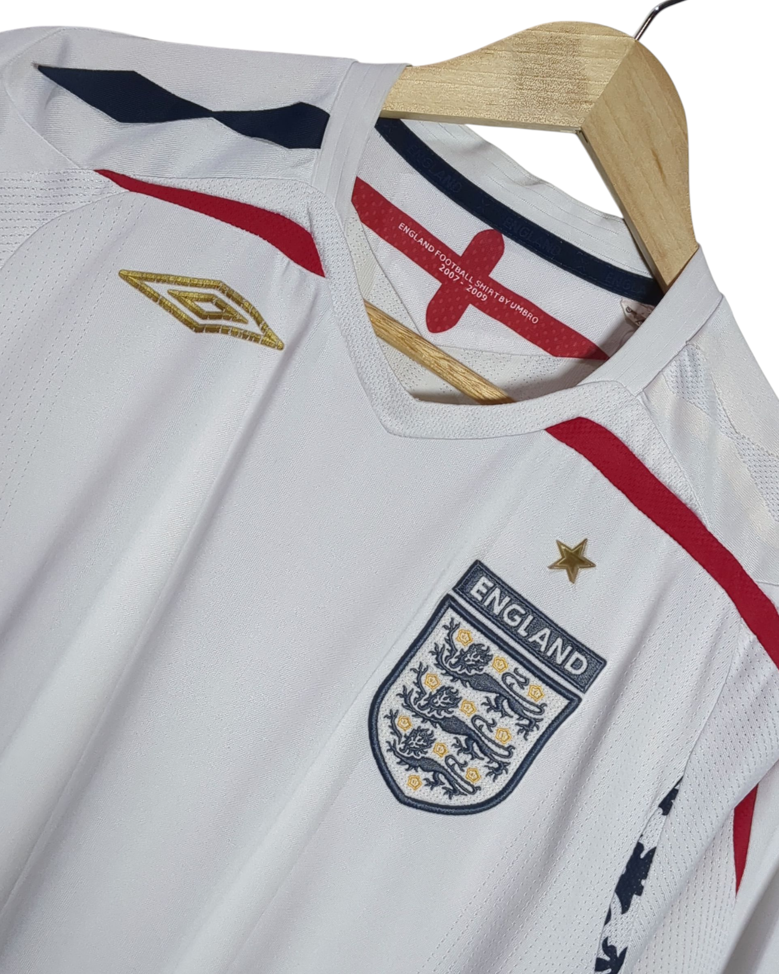 2007-09 England Umbro Home Shirt - (M)