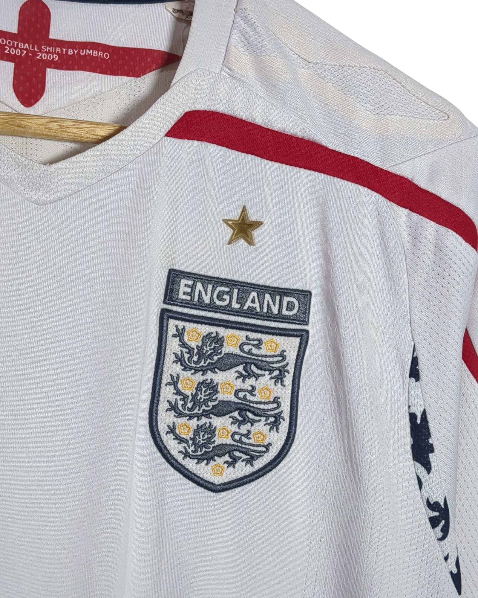 2007-09 England Umbro Home Shirt - (M)